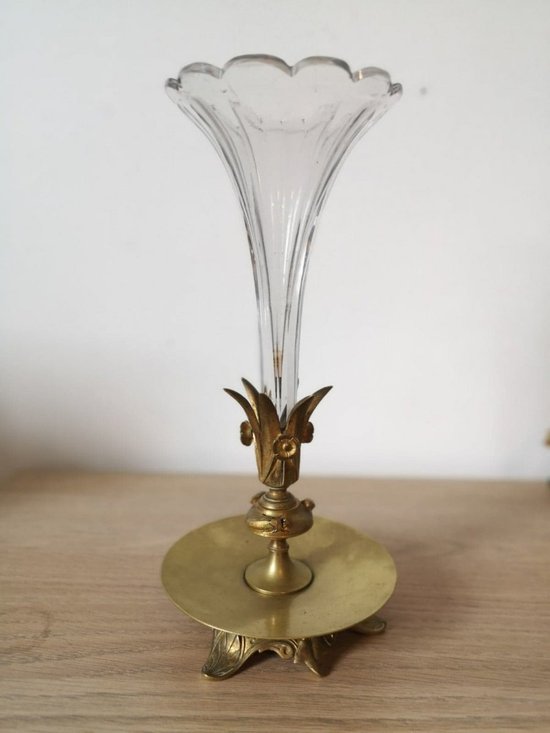 Soliflore - Gilt bronze and crystal - Circa 1900