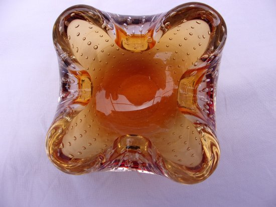 Murano glass ashtray, year 70