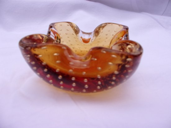 Murano glass ashtray, year 70