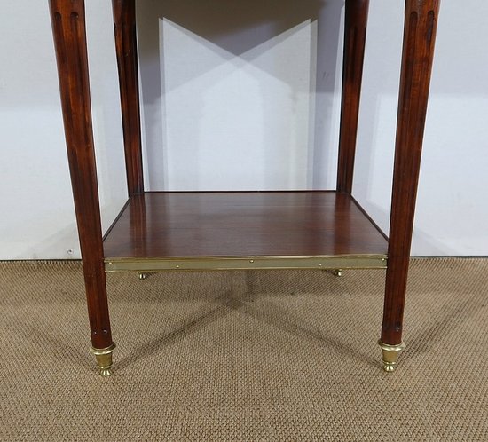  Small solid mahogany and marble middle cabinet, Louis XVI style - Period 1900