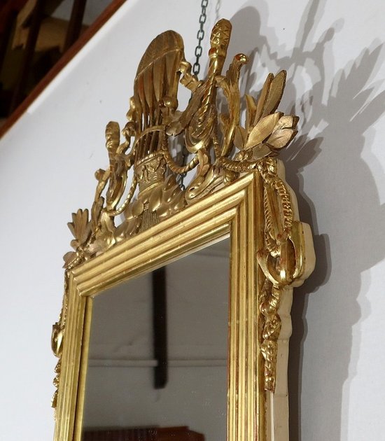  Miroir en bois doré à la feuille d'Or Louis XVI – 2ème partie XIXe 