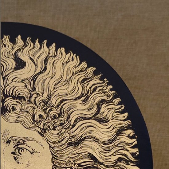 1970 Wunderschöner Tisch Von Piero Fornasetti Mit der Darstellung des "Sonnenkönigs" (Ludwig XIV.). Hergestellt in Italien