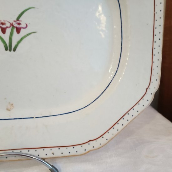 Plat - Porcelaine de Chine - Compagnie des Indes - XVIIIème siècle 