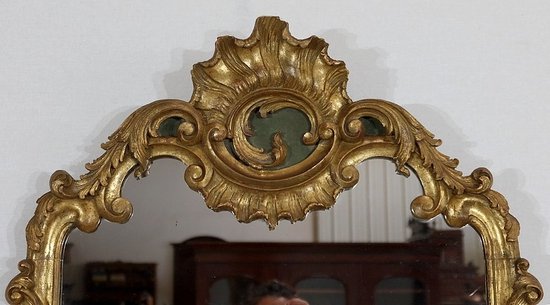  Miroir Rocaille en Bois Doré, Louis XV – 1900 