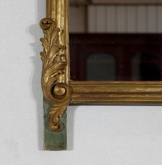  Miroir Rocaille en Bois Doré, Louis XV – 1900 