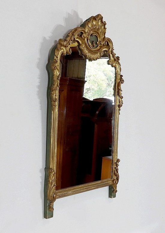  Miroir Rocaille en Bois Doré, Louis XV – 1900 