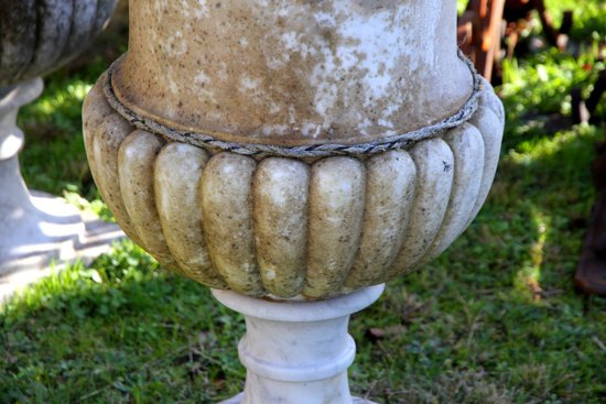 Pair of Medici Marble Vases, 19th Century