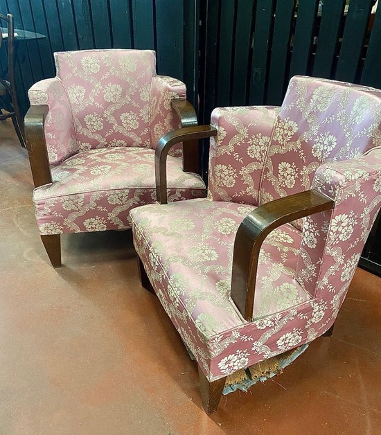 Pair Of Art Deco Armchairs