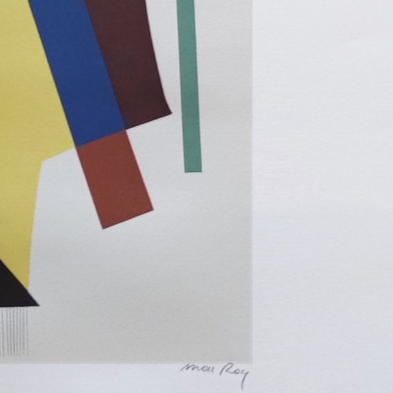 1970 Bellissima litografia originale di Man Ray "Betoniera" in edizione limitata