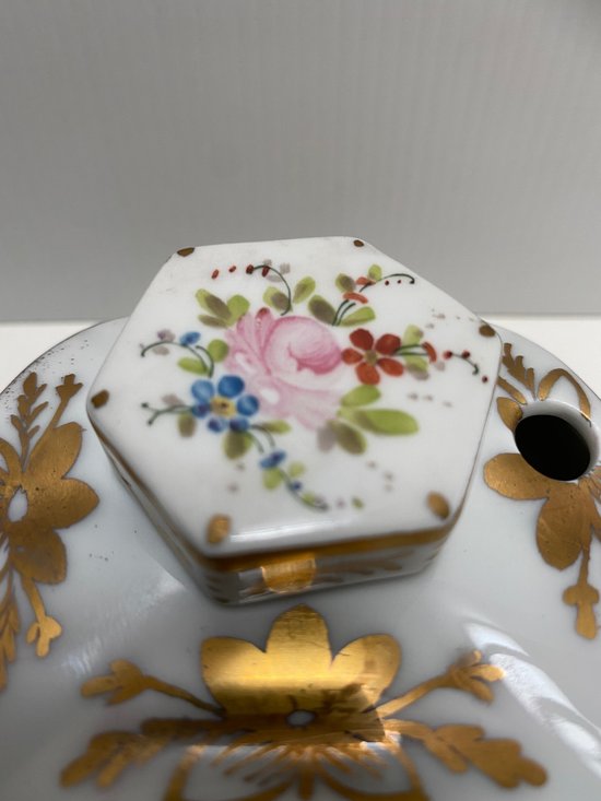 German porcelain inkwell