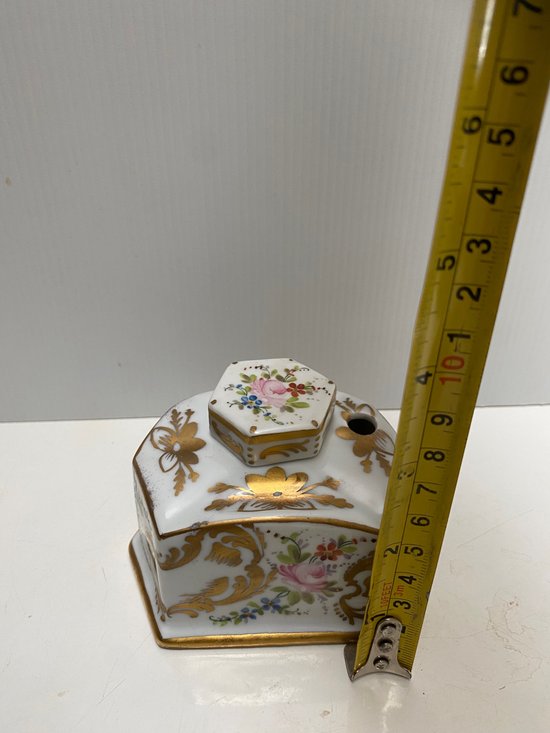 German porcelain inkwell