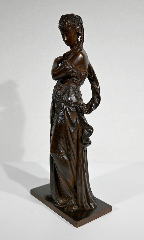 Bronze « Femme à l’Antique» d’E. Bouret – XIXe