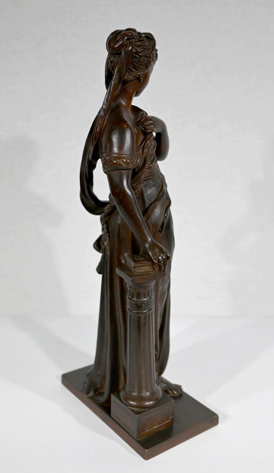 Bronze « Femme à l’Antique» d’E. Bouret – XIXe