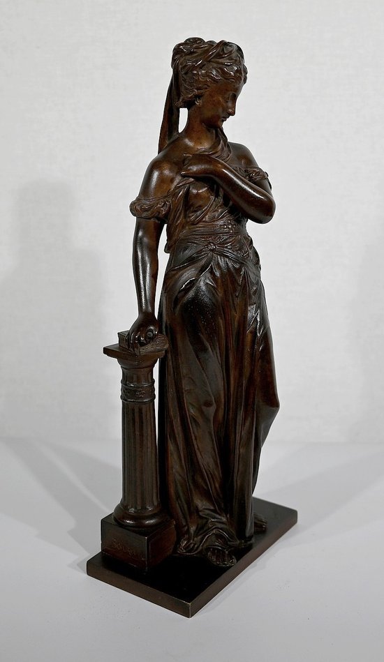 Bronze « Femme à l’Antique» d’E. Bouret – XIXe