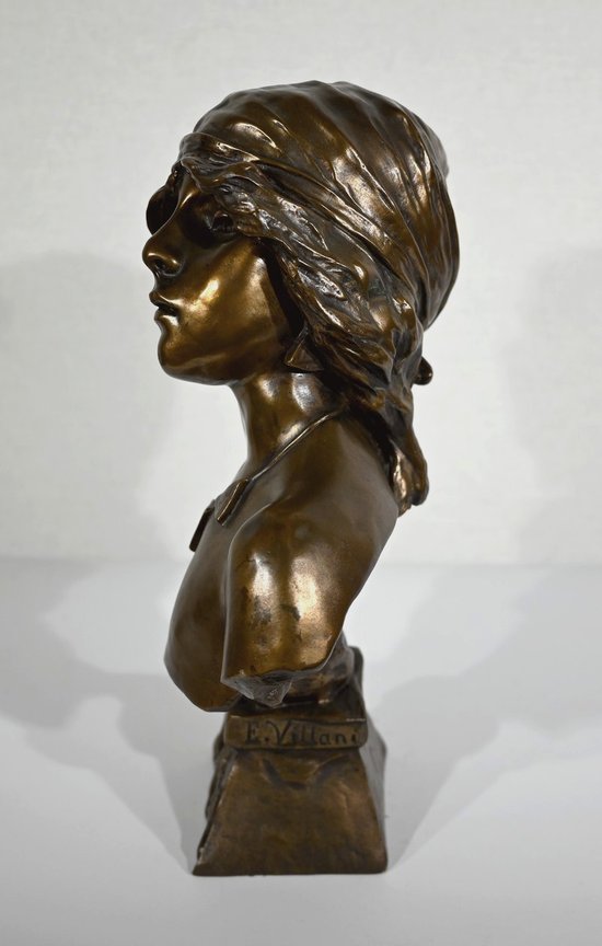 Bronze " Saïda " by E. Villanis - Early XXth century