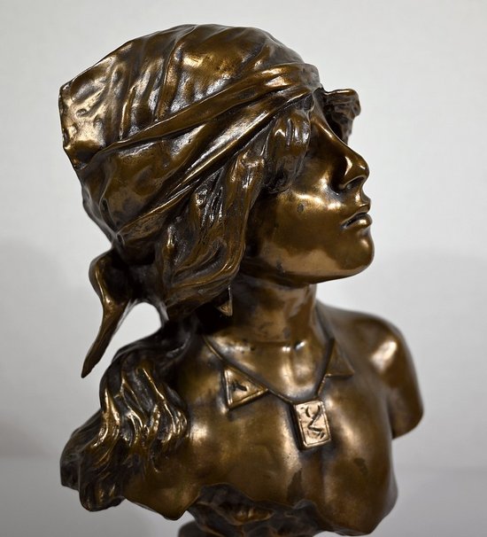 Bronze " Saïda " by E. Villanis - Early XXth century