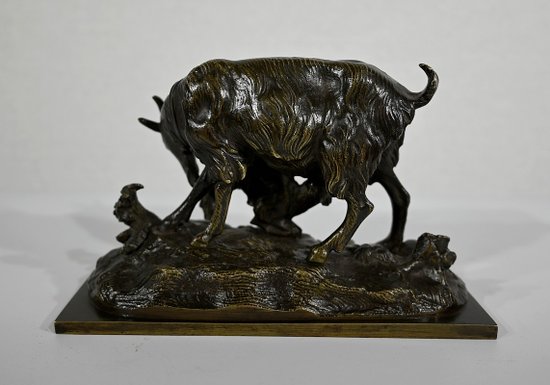 Bronze " The Goat and its Kid " - End of XIXth century