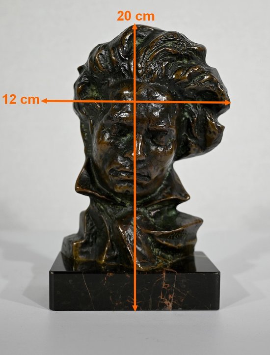 Bronze " Beethoven " by P. Le Faguays -1930