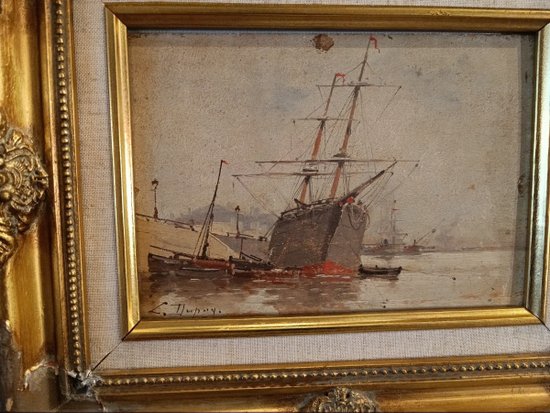 Marine - Oil on panel - Eugène Galien-Laloue (1854-1941)