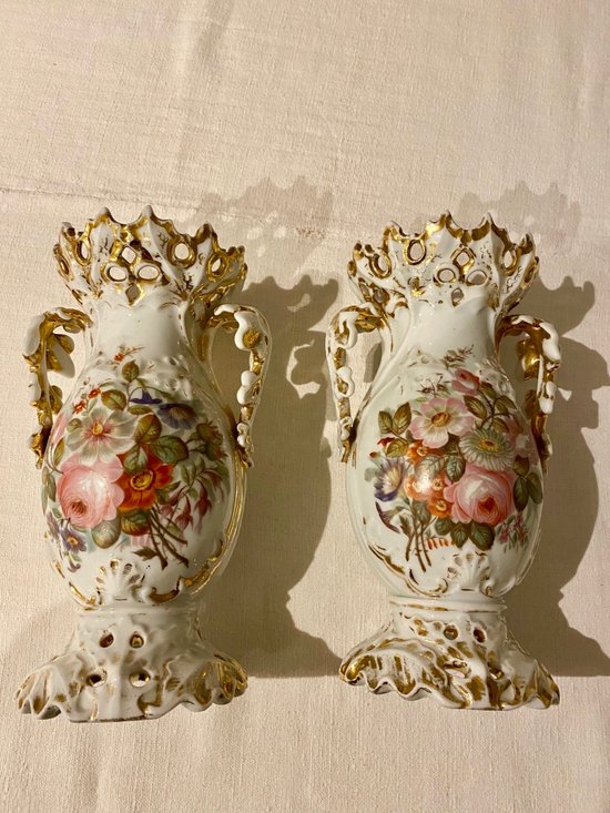 Pair of Paris porcelain vases