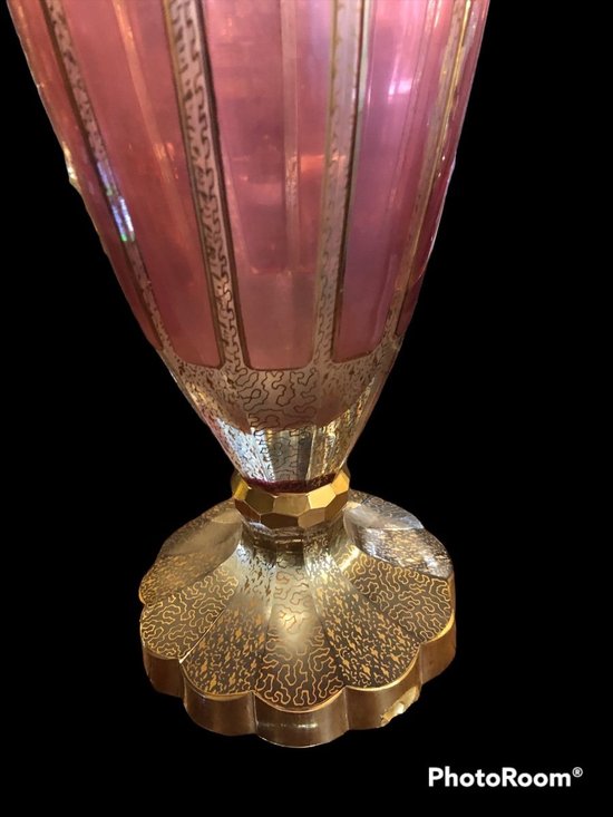 Vase - Crista - Manufacture Moser - Czechoslovakia - About 1900