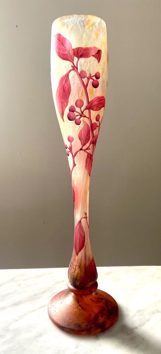 Daum Art Nouveau vase