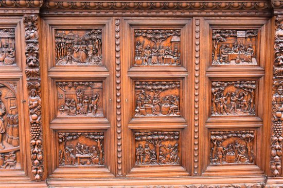 Exceptional Richly Carved Renaissance Wardrobe