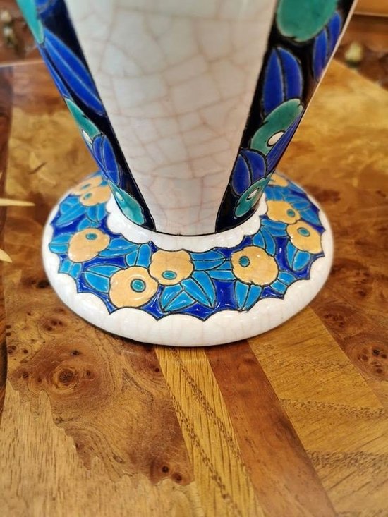 Longwy Art Deco Vase