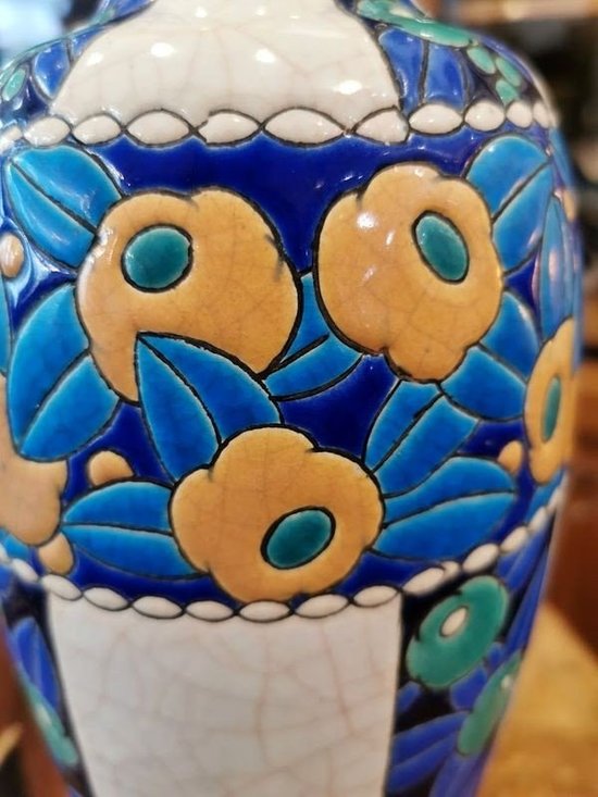 Longwy Art Deco Vase