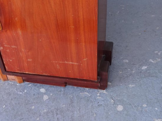 Mahogany Cubist Art Deco Style Sideboard