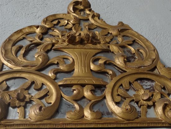 Miroir De Beaucaire, Provenzale Legno dorato XIX secolo