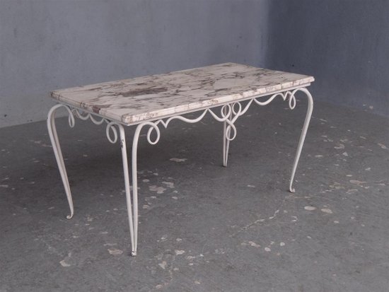 Wrought Iron Table 1940's From René Prou