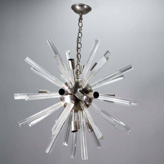 Sputnik Chandelier Italian Design Glass rod