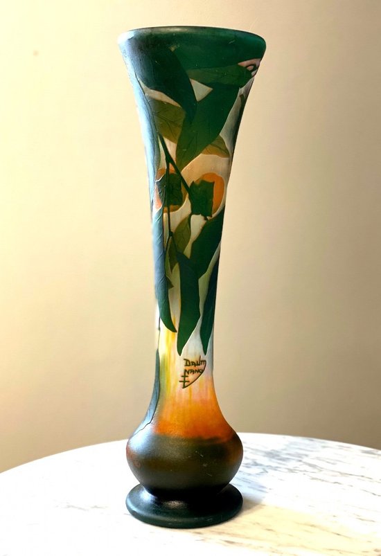 Vase Daum Art Nouveau Aux Kakis