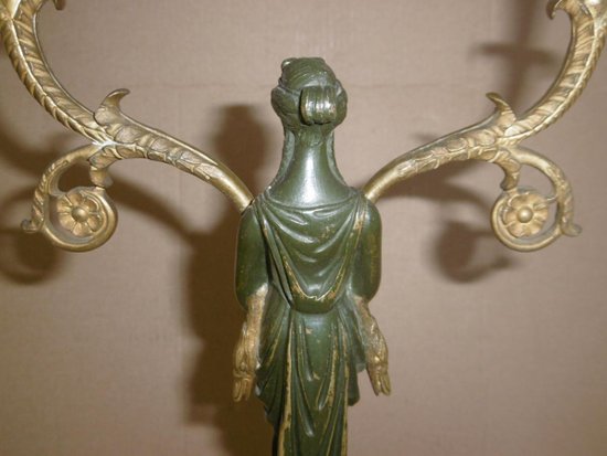 Pair Of Empire Candleholders