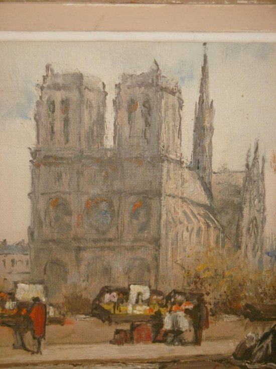 Olio su tela "Notre Dame