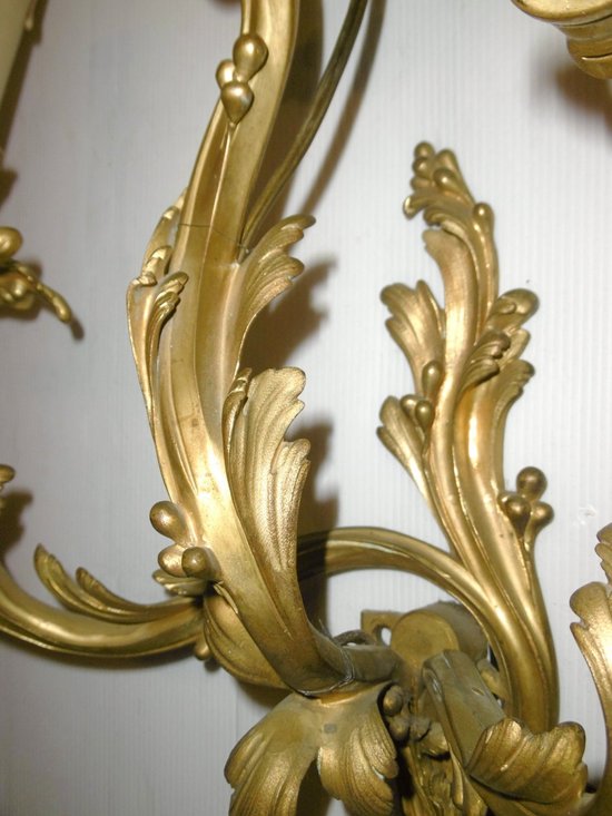 Pair of Louis XV wall lamps