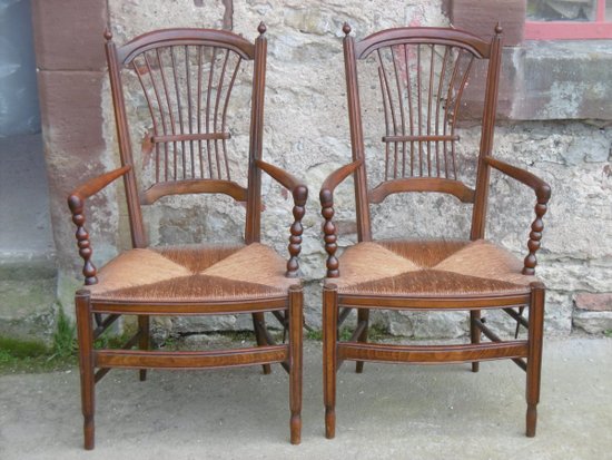 Pair Of Country Armchairs