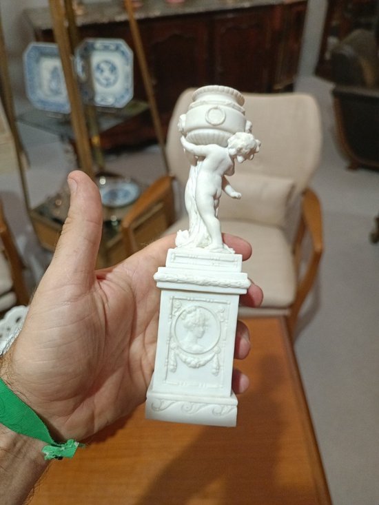 Statuette - Biscuit - Column - About 1900