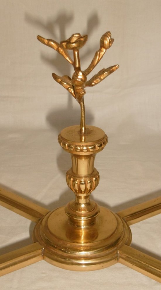 Gilded Bronze Pedestal Table