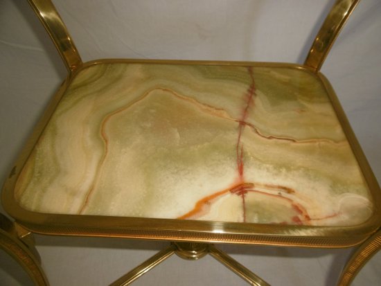 Gilded Bronze Pedestal Table