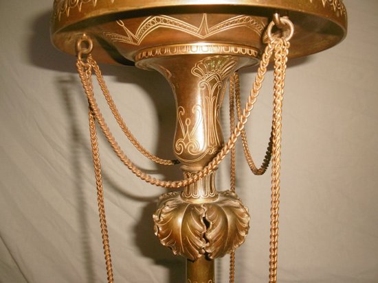 Lampada da terra in bronzo Napoleone III