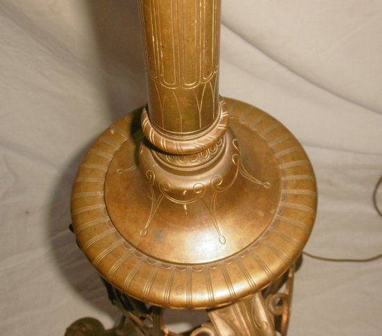 Lampada da terra in bronzo Napoleone III