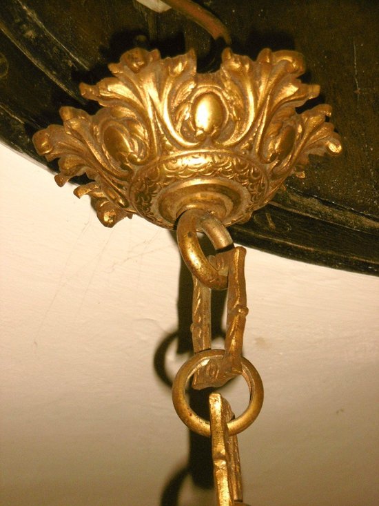 Lampadario Putti in bronzo