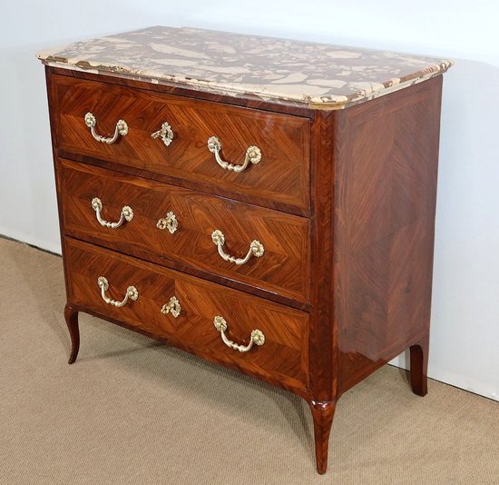 Commode en Bois de Violette, époque Louis XV – XVIIIe