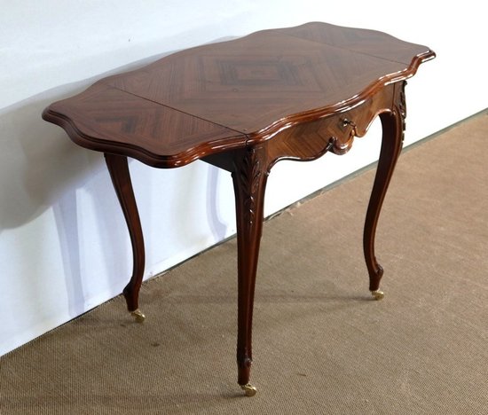 Rosewood salon table, Louis XV style, Napoleon III period - Mid 19th century