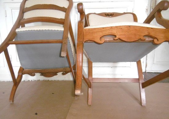 Pair of 19th century armchairs