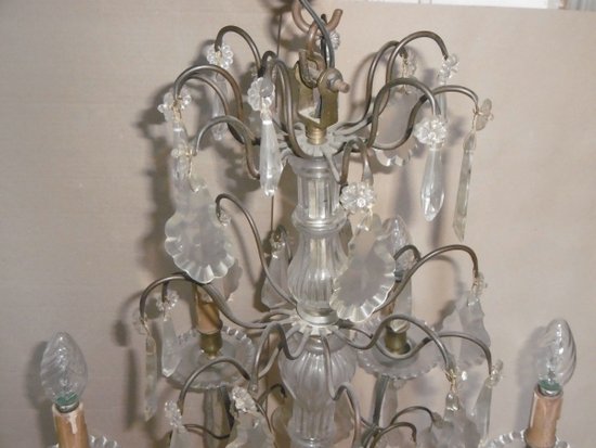 Lustre  Louis XV en cristal