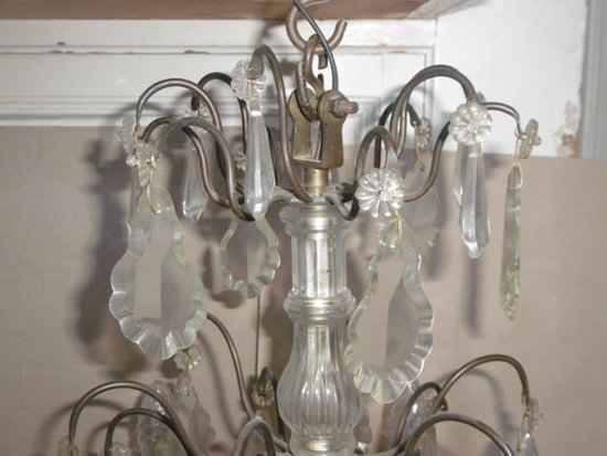 Lustre  Louis XV en cristal