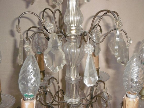 Lustre  Louis XV en cristal